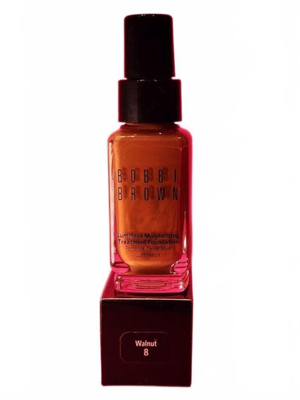 NEW Bobbi Brown Luminous Moisturizing Treatment Foundation: Walnut 8, 1oz